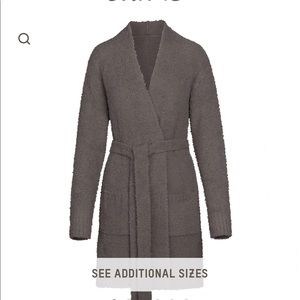 Skims cozy collection robe gray